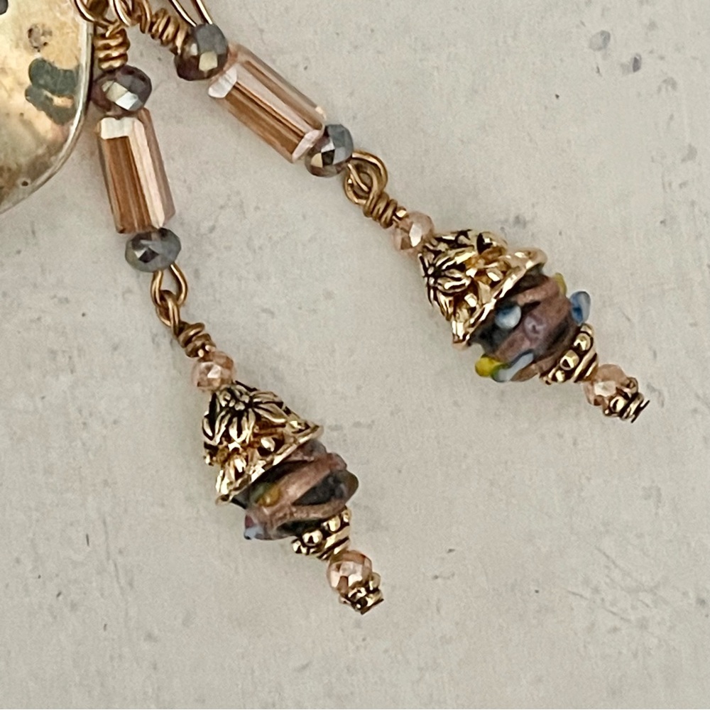 ARTISAN Earrings - “Take the Cake” Victorian Dangles - Picture 9 of 14